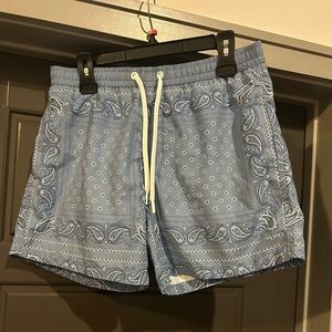 Zara Light Blue Swim Shorts
